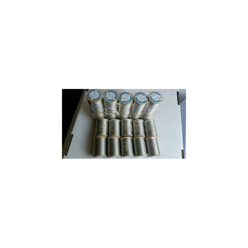 n. 1 Spolette Filato seta UNIVERSAL ZWICKY N.70/3 mt 420 cad colore grigio