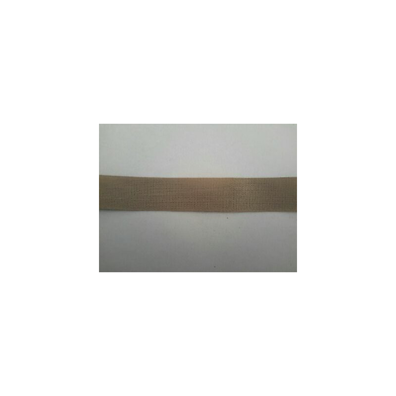 Metri 10 fettuccia passamaneria tessuto cotone beige cm 1,5
