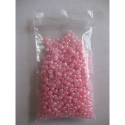 3554) 35 gr perline rosa...